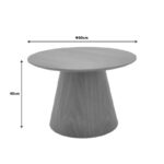 Coffee table Kayano walnut mdf D40x60cm - Слика 4