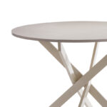 Table Dammero cream mdf - cream metal leg D100x75cm - Слика 2
