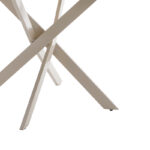 Table Dammero cream mdf - cream metal leg D100x75cm - Слика 3