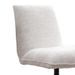 Rotating chair Remona cream fabric-chrome legs 63x80x80εκ - Слика 6