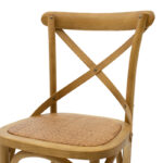 Bar stool Reid wood sonoma- brown rattan - Слика 5