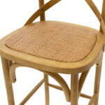 Bar stool Reid wood sonoma- brown rattan - Слика 6