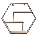 Wall shelf Azira black-oak color 50x10x44cm