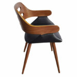 Armchair Valeria PU black-leg walnut - Слика 3