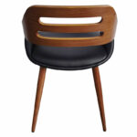 Armchair Valeria PU black-leg walnut - Слика 4