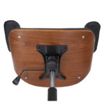 Manager office chair Hermanos with black pu - walnut wood - Слика 5