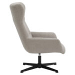 Armchair Anesis teddy fabric beige 80x82x103cm - Image 3