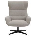 Armchair Anesis teddy fabric beige 80x82x103cm - Image 4