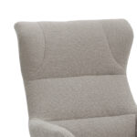 Armchair Anesis teddy fabric beige 80x82x103cm - Image 5