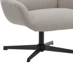 Armchair Anesis teddy fabric beige 80x82x103cm - Image 6