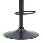 Bar stool Zero folding gray fabric-plywood walnut-metal black - Слика 6