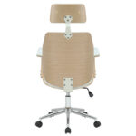 Director's office chair Fern PU white-plywood natural - Image 2