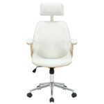 Director's office chair Fern PU white-plywood natural - Image 4