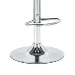 Bar stool Fern folding PU white plywood natural-chrome metal 48x50x88/108cm - Image 6