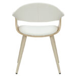Armchair Austen PU white-leg natural - Слика 2