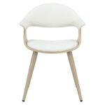 Armchair Austen PU white-leg natural - Слика 4