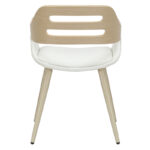 Armchair Valeria PU white-leg natural - Слика 3