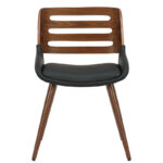 Chair Brody black pu- walnut leg - Слика 4
