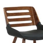 Chair Brody black pu- walnut leg - Слика 5