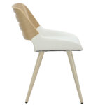 Chair Brody white pu- natural leg - Image 3