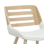 Chair Brody white pu- natural leg - Image 5