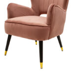 Armchair Lark in rotten apple velvet 65x74x90cm - Слика 6