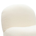 Armchair Rosalie fabric bucle cream-golden 85x82x77cm - Image 5