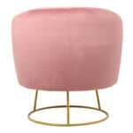 Armchair Rony velvet rotten apple-golden metal leg 78x75x82cm - Image 4