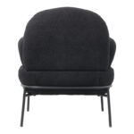Armchair Jaycob boucle black-black metal leg 74x71x83cm - Слика 4