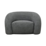 Armchair Lexy grey fabric 100x89.5x60cm - Слика 3