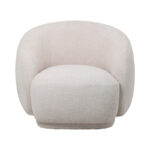 Armchair Freya ivory fabric 93x87x76cm - Слика 3