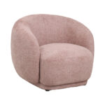 Armchair Freya fabric in shade of rotten apple 93x87x76cm