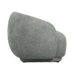 Armchair Freya light gray fabric 93x87x76cm - Image 2