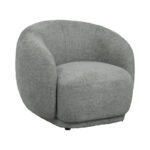 Armchair Freya light gray fabric 93x87x76cm