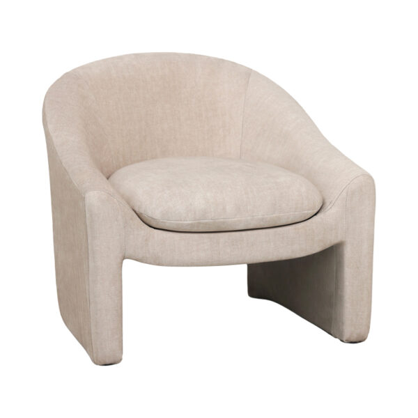 Фотелја Берза крем ткаенина 76x76x71 см