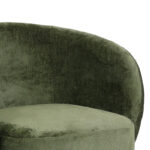 Kreslo swivel armchair fabric in olive color 78x81x77cm - Image 2