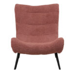Silla boucle fabric armchair in dusty pink 97x80x100cm - Слика 4
