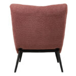 Silla boucle fabric armchair in dusty pink 97x80x100cm - Слика 5