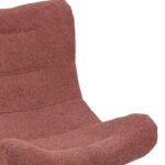 Silla boucle fabric armchair in dusty pink 97x80x100cm - Слика 6