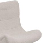 Silla boucle fabric armchair in beige color 97x80x100cm - Image 3