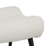 Silla stool - footstool white boucle fabric 68x58x40cm - Слика 4