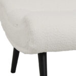 Silla stool - footstool white boucle fabric 68x58x40cm - Слика 5