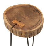 Side table Tripp solid wood table 6.5-7cm walnut-legs black 32x30x47cm - Слика 6