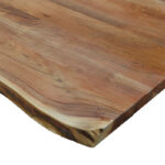 Emilio table top solid wood 4cm natural wood 160x90cm - Слика 3