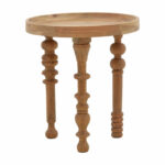 Side tables set 2pcs Kelly solid acacia wood natural - Слика 2