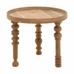 Side tables set 2pcs Kelly solid acacia wood natural - Слика 3