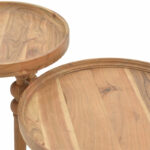 Side tables set 2pcs Kelly solid acacia wood natural - Слика 4