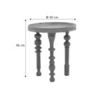 Side tables set 2pcs Kelly solid acacia wood natural - Слика 6