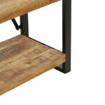 Bookcase Miles solid mango wood natural-black 80x40x180cm - Слика 5