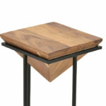 Side table Miles solid acacia wood natural-black 29x29x54cm - Слика 3